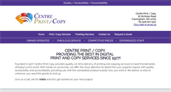 Desktop Screenshot of centreprintcopy.com