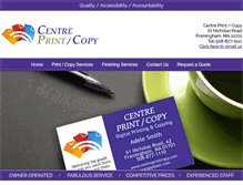 Tablet Screenshot of centreprintcopy.com